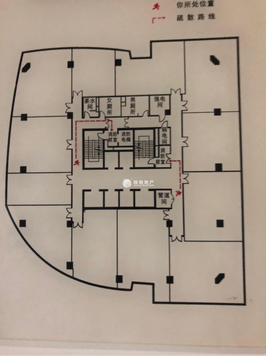 中山公园绿地商务大厦49平米写字楼出租